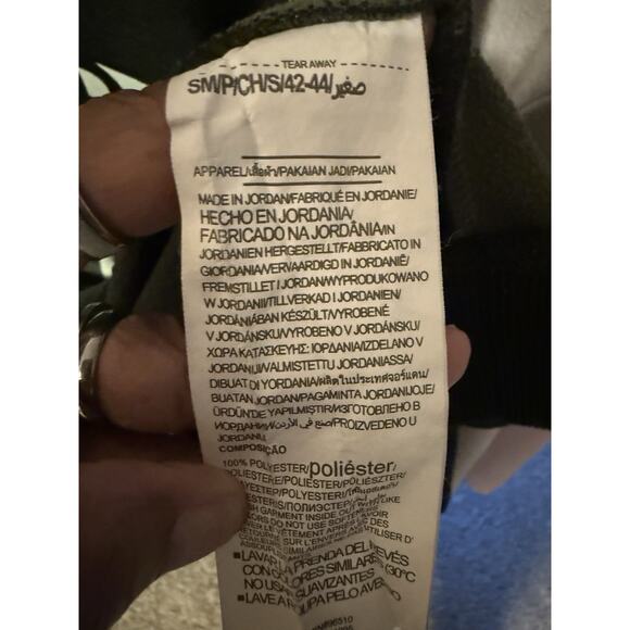 Nike Gray With speckled black and white Nike Swoosh And Funnel Hoodie Size L - Picture 12 of 14